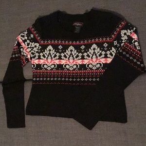 Cute Black sweater made in the US Great 4 holidays